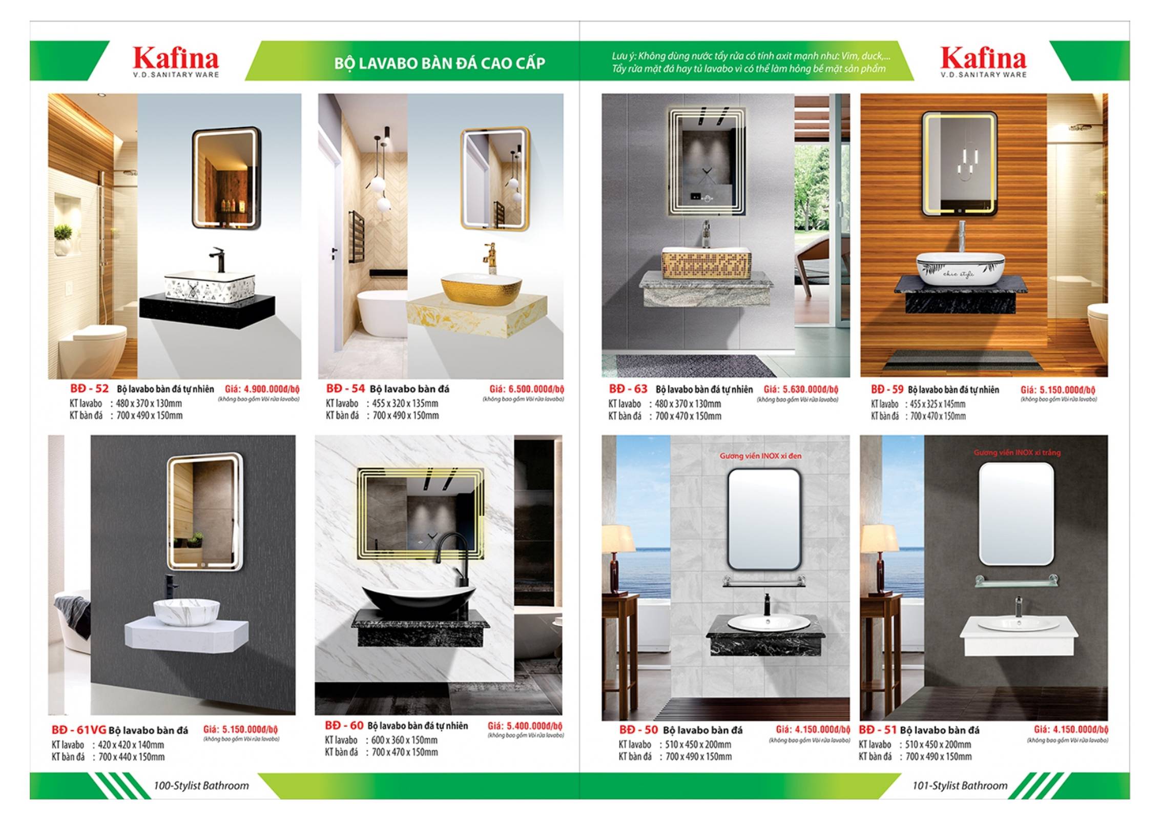 Thiết bị vệ sinh KAFINA Catalogue và Bảng giá mới nhất /Page 50